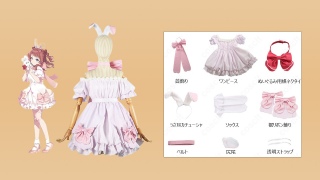 �w���A�C�h���}�X�^�[ �ԊC��G Lady Rabbit �R�X�v���ߑ��b�o�j�[�n�ߑ��̃T�C�Y�E�Z�b�g���e�E�������ߎB�e�V�[��